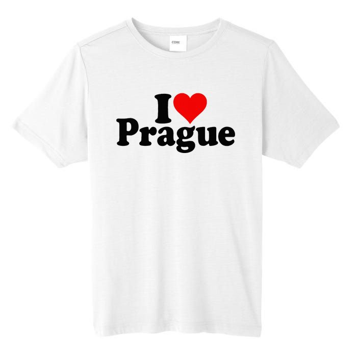 I Love Heart Prague Czech Republic Praha Tall Fusion ChromaSoft Performance T-Shirt