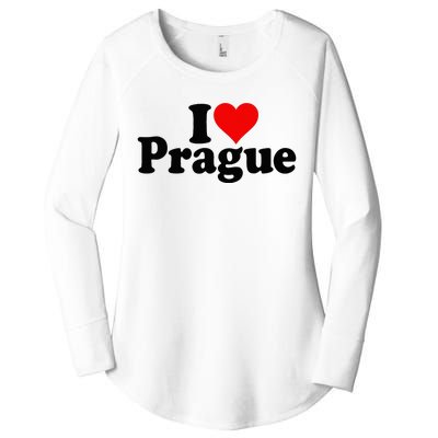 I Love Heart Prague Czech Republic Praha Women's Perfect Tri Tunic Long Sleeve Shirt