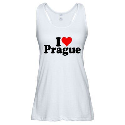 I Love Heart Prague Czech Republic Praha Ladies Essential Flowy Tank