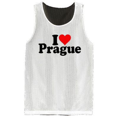 I Love Heart Prague Czech Republic Praha Mesh Reversible Basketball Jersey Tank