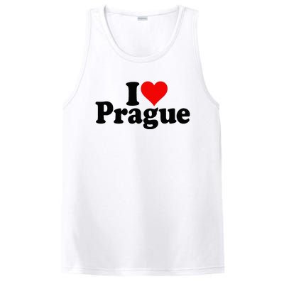 I Love Heart Prague Czech Republic Praha PosiCharge Competitor Tank