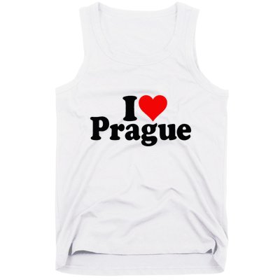 I Love Heart Prague Czech Republic Praha Tank Top