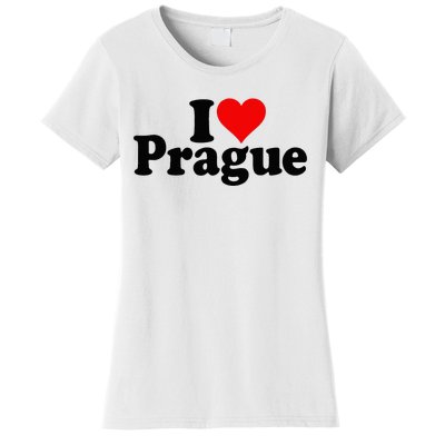 I Love Heart Prague Czech Republic Praha Women's T-Shirt