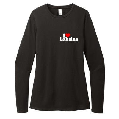 I Love Heart Lahaina Hawaii Womens CVC Long Sleeve Shirt