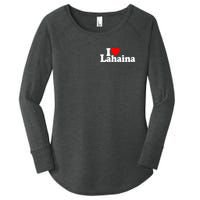 I Love Heart Lahaina Hawaii Women's Perfect Tri Tunic Long Sleeve Shirt