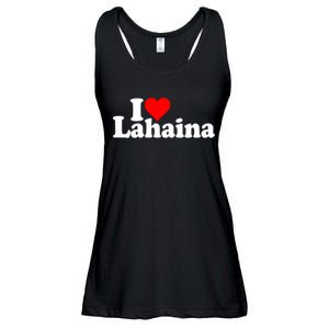 I Love Heart Lahaina Hawaii Ladies Essential Flowy Tank