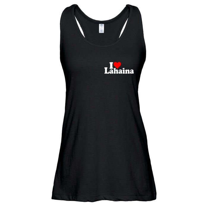 I Love Heart Lahaina Hawaii Ladies Essential Flowy Tank