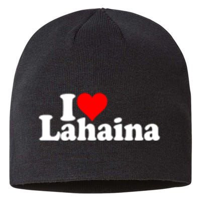 I Love Heart Lahaina Hawaii Sustainable Beanie