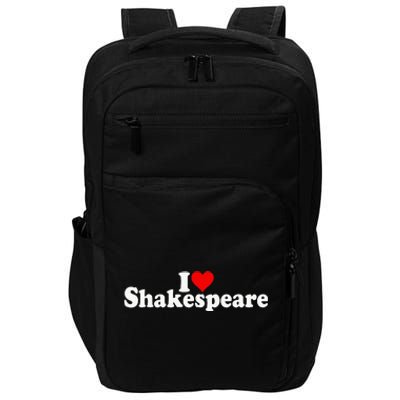 I Love Heart Shakespeare Impact Tech Backpack