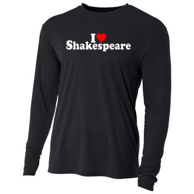 I Love Heart Shakespeare Cooling Performance Long Sleeve Crew