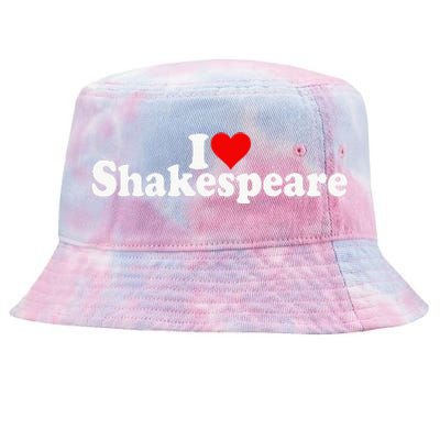 I Love Heart Shakespeare Tie-Dyed Bucket Hat