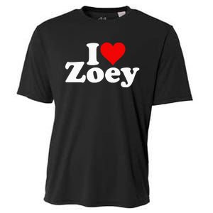 I Love Heart Zoey Zoe Cooling Performance Crew T-Shirt