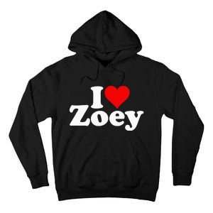 I Love Heart Zoey Zoe Tall Hoodie