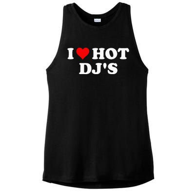 I Love Hot Djs Ladies PosiCharge Tri-Blend Wicking Tank