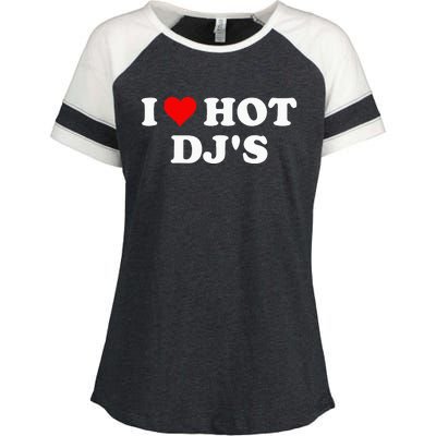 I Love Hot Djs Enza Ladies Jersey Colorblock Tee