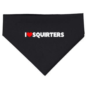 I Love (Heart) Squirters USA-Made Doggie Bandana