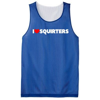 I Love (Heart) Squirters Mesh Reversible Basketball Jersey Tank