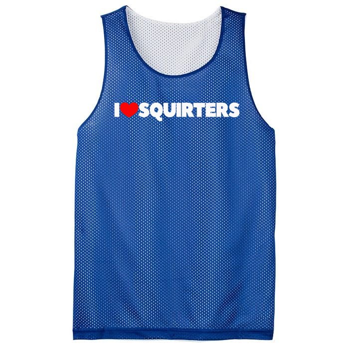 I Love (Heart) Squirters Mesh Reversible Basketball Jersey Tank