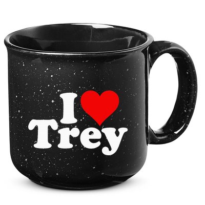 I Love Heart Trey 15oz Campfire Ceramic Mug