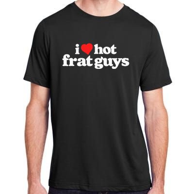 I Love Hot Frat Guys College Funny 80s Vintage Heart Adult ChromaSoft Performance T-Shirt