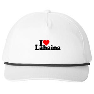 I Love Heart Lahaina Hawaii Snapback Five-Panel Rope Hat