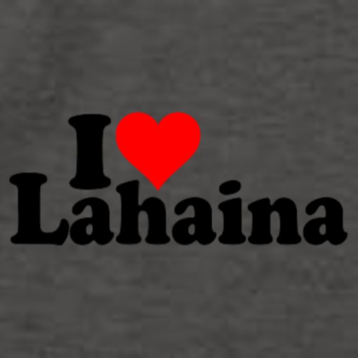 I Love Heart Lahaina Hawaii Vector Backpack