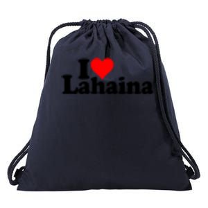 I Love Heart Lahaina Hawaii Drawstring Bag