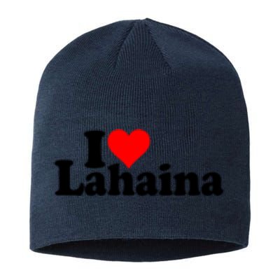 I Love Heart Lahaina Hawaii Sustainable Beanie