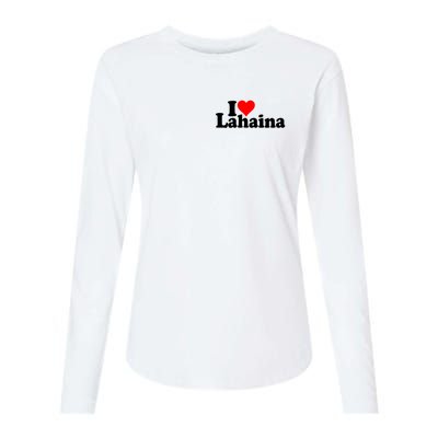 I Love Heart Lahaina Hawaii Womens Cotton Relaxed Long Sleeve T-Shirt