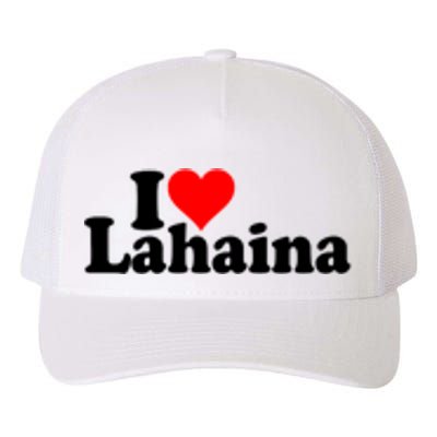 I Love Heart Lahaina Hawaii Yupoong Adult 5-Panel Trucker Hat