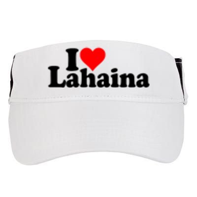 I Love Heart Lahaina Hawaii Adult Drive Performance Visor