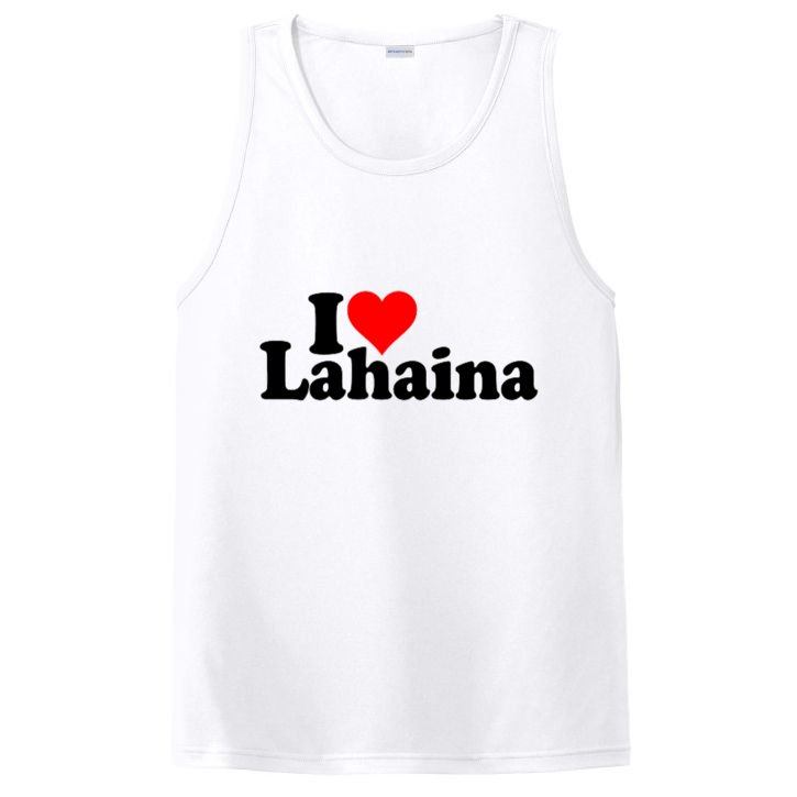 I Love Heart Lahaina Hawaii PosiCharge Competitor Tank