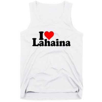 I Love Heart Lahaina Hawaii Tank Top
