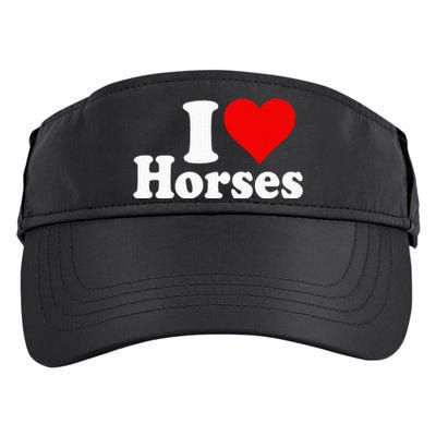 I Love Horses Adult Drive Performance Visor