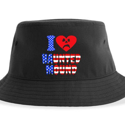 I Love Haunted Mound Sustainable Bucket Hat