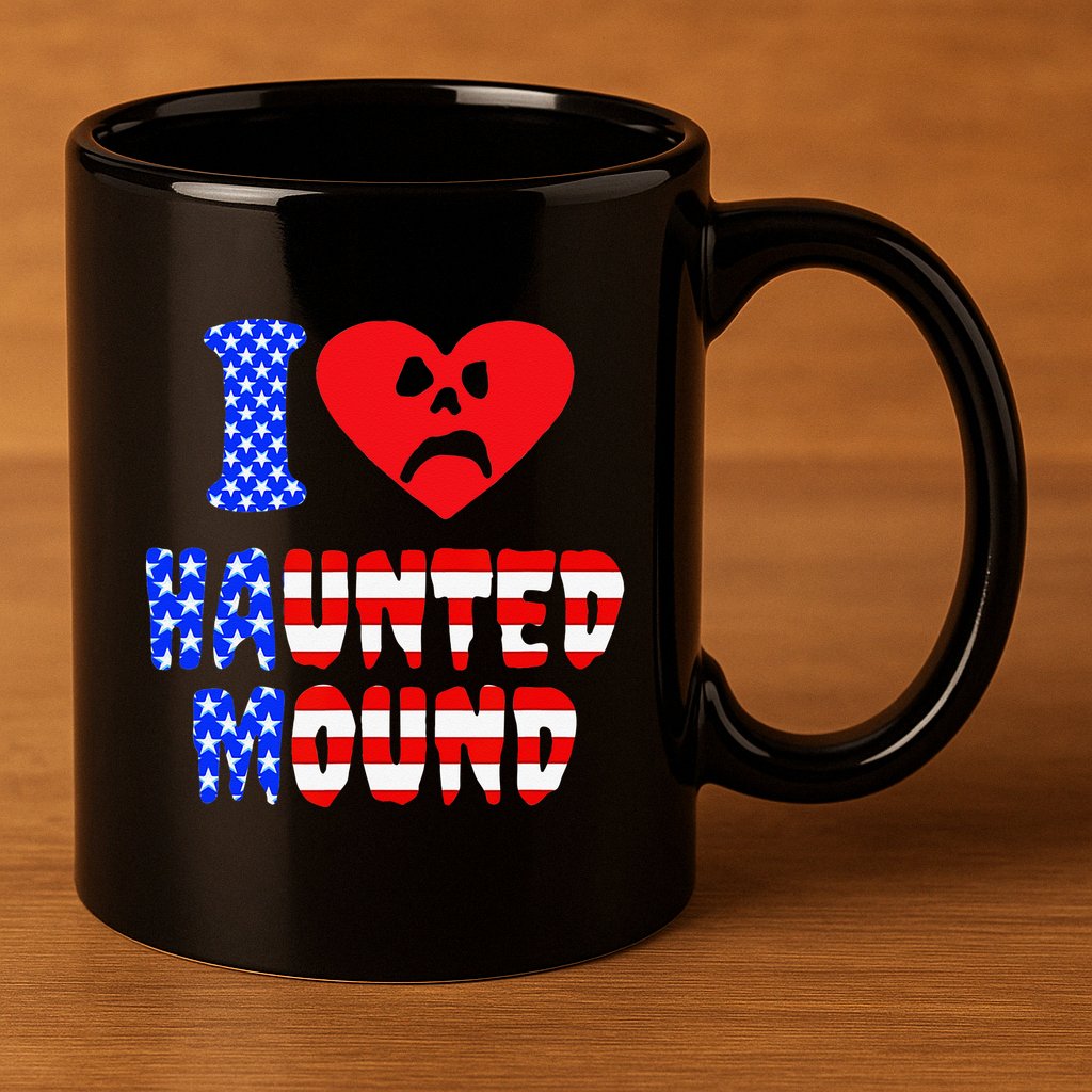 I Love Haunted Mound 11oz C Handle Ceramic Mug