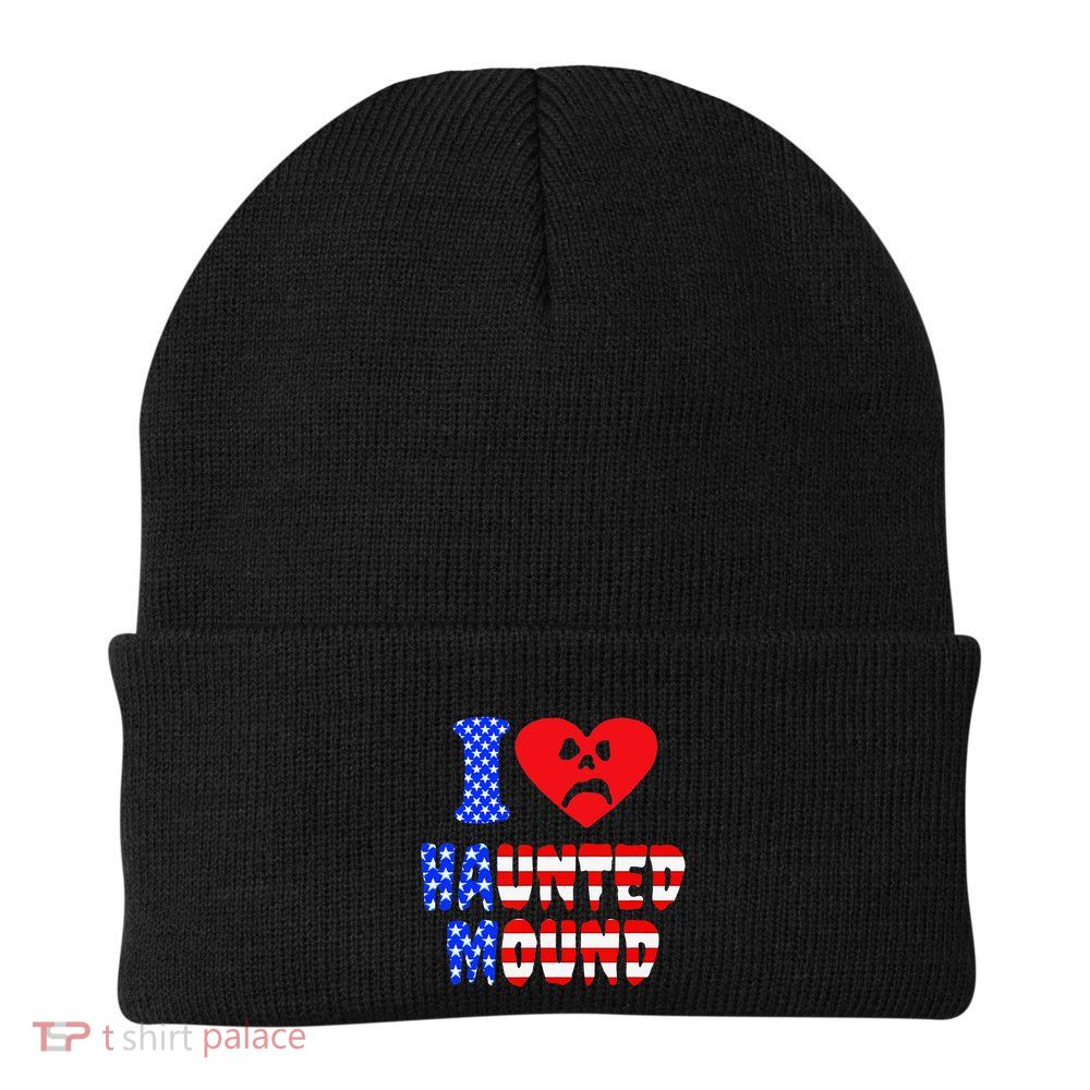 I Love Haunted Mound Beanie