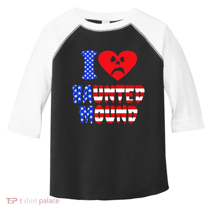I Love Haunted Mound Toddler Fine Jersey T-Shirt