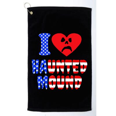 I Love Haunted Mound Golf Towel