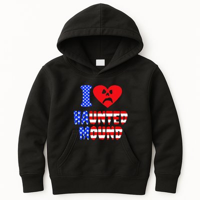 I Love Haunted Mound Kids Hoodie