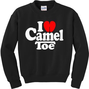 I Love Heart Camel Toe Kids Sweatshirt