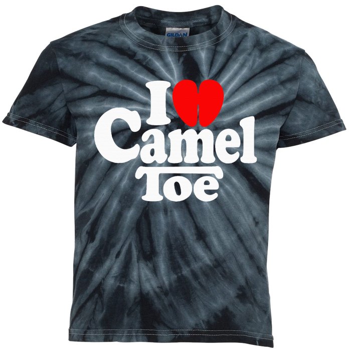 I Love Heart Camel Toe Kids Tie-Dye T-Shirt