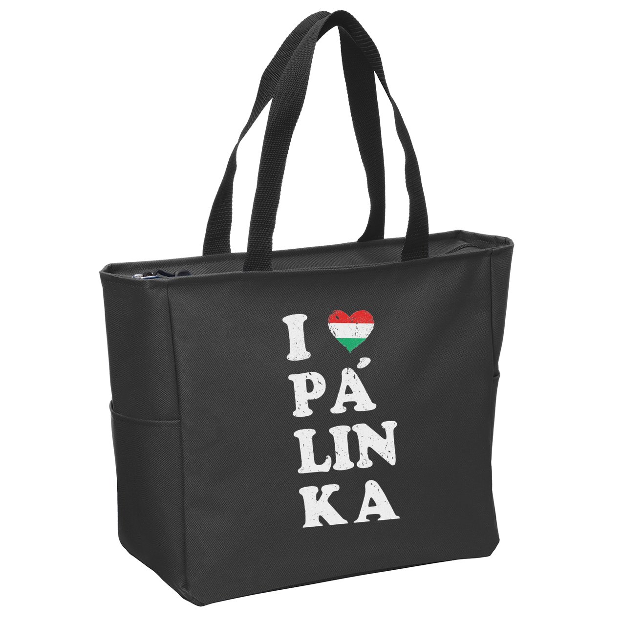 I Love Hungarian Palinka Hungary Traditional Strong Drink Zip Tote Bag