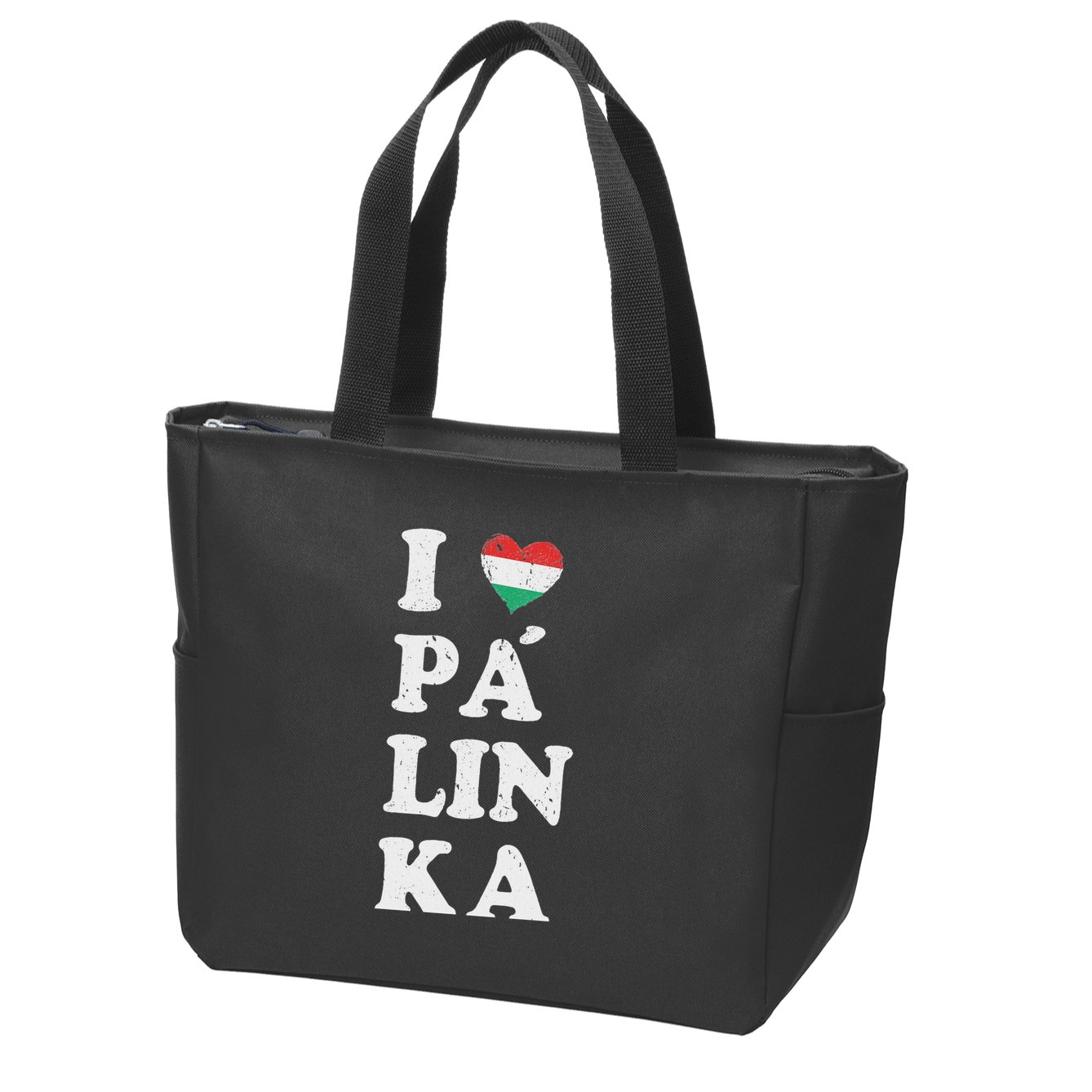 I Love Hungarian Palinka Hungary Traditional Strong Drink Zip Tote Bag