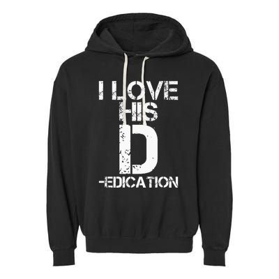 I Love Her P I Love His D Couples Matching Valentines Day Garment-Dyed Fleece Hoodie