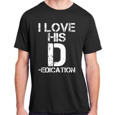 I Love Her P I Love His D Couples Matching Valentines Day Adult ChromaSoft Performance T-Shirt