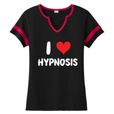 I Love Hypnosis Heart Consciousness Gift Ladies Halftime Notch Neck Tee