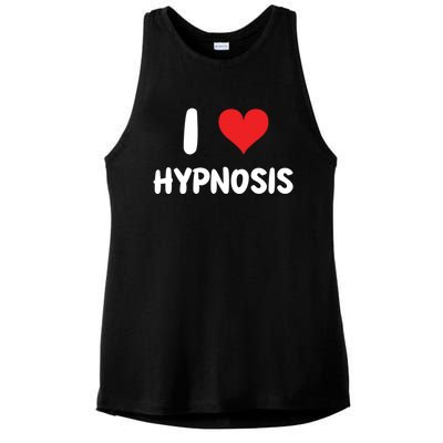 I Love Hypnosis Heart Consciousness Gift Ladies PosiCharge Tri-Blend Wicking Tank