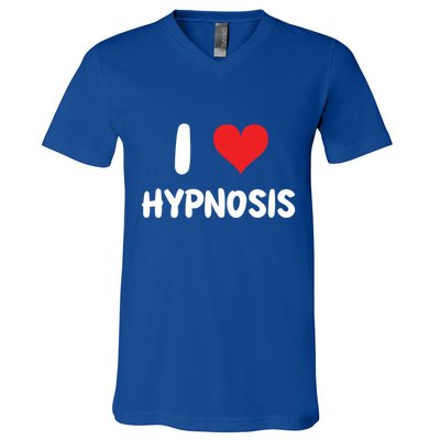 I Love Hypnosis Heart Consciousness Gift V-Neck T-Shirt
