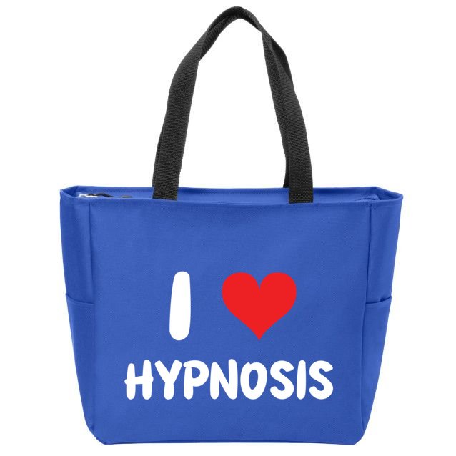 I Love Hypnosis Heart Consciousness Gift Zip Tote Bag